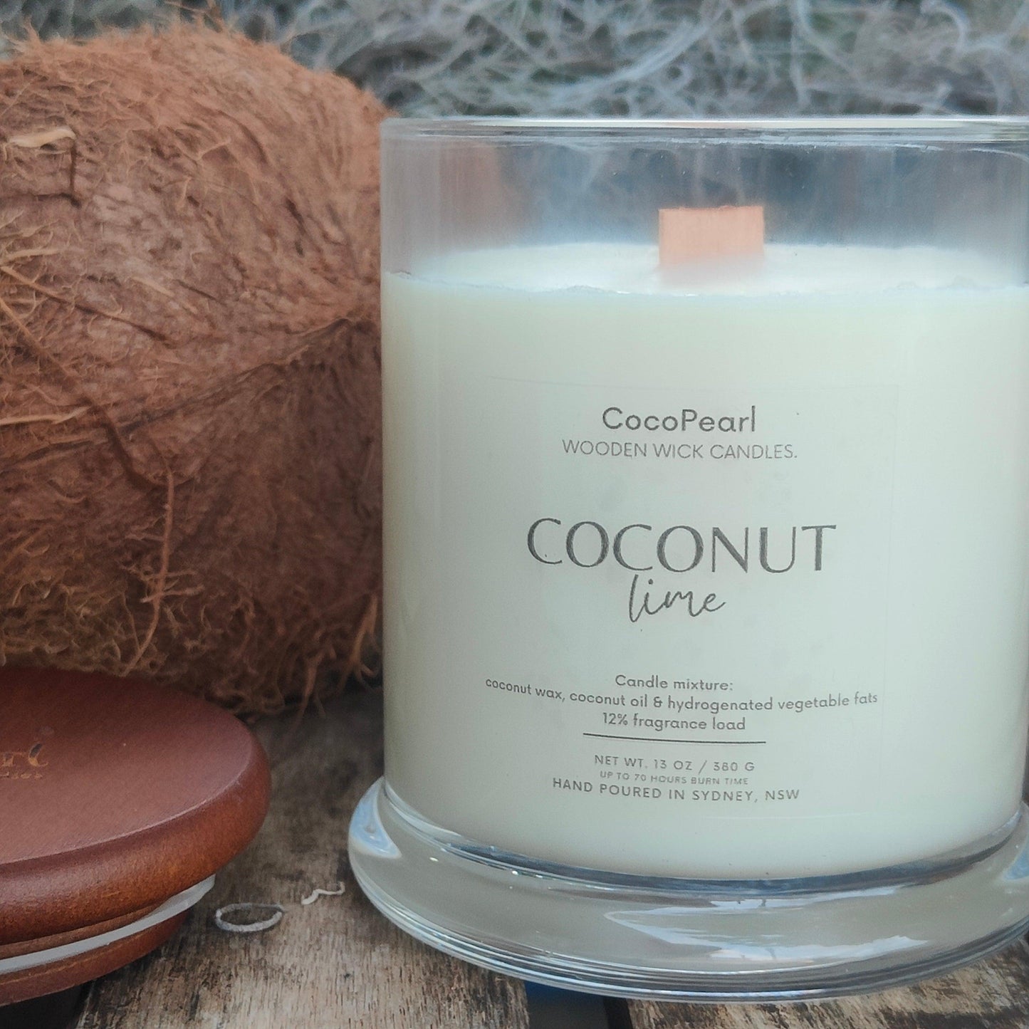 Coconut & Lime | Wooden wick-0